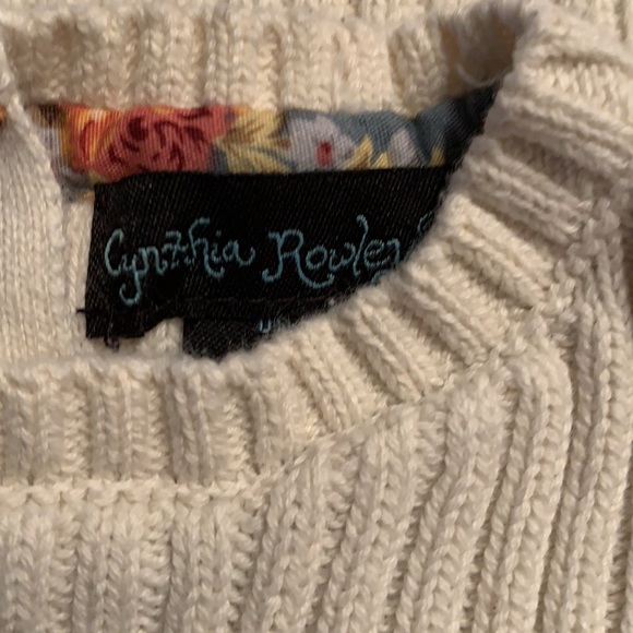 Cynthia Rowley size 4T off white sweater - Picture 3 of 3